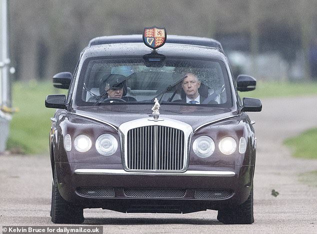 King Charles leaves Windsor Castle in a royal limousine today as he continues cancer treatment