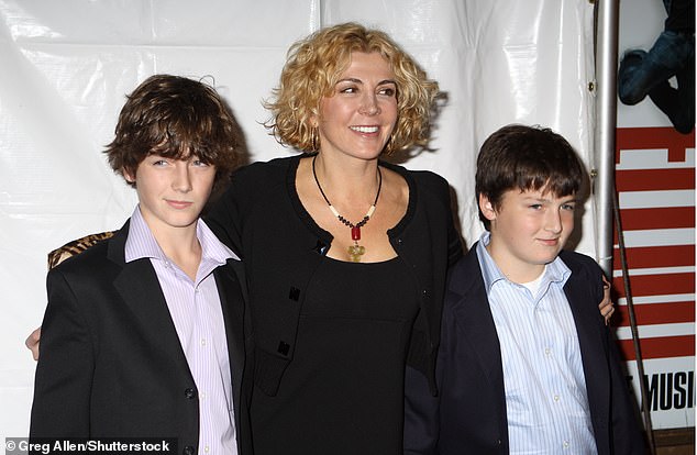 Daniel (right, in 2008) - the son of Natasha (centre) and actor Liam Neeson - was just 12 when his mother died following a skiing accident in Quebec, Canada.  Brother Michel is on the left in the photo