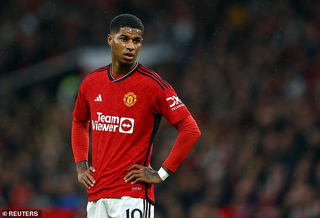 Rashford, 26, has been criticized for his behavior off the pitch and his performances on it