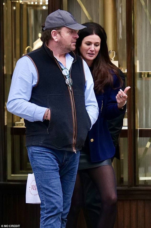 The pair went shopping on Old Bond Street, where the famous Tiffany & Co.  is situated