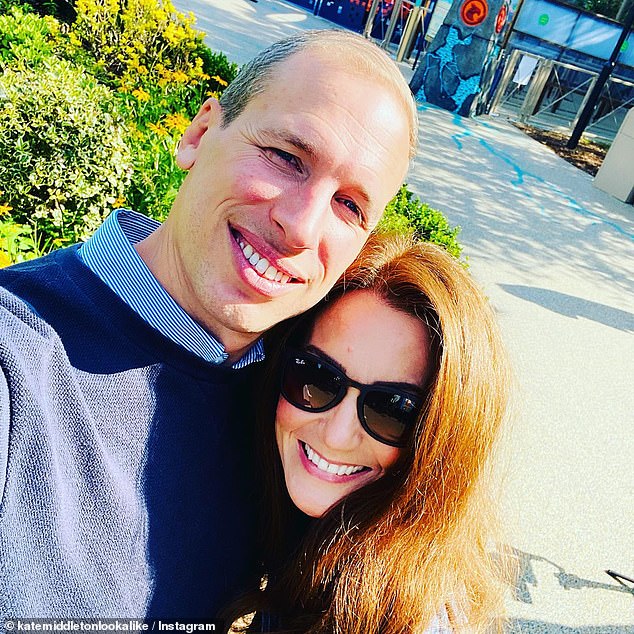 Heidi is seen with a Prince William lookalike who bears a striking resemblance to the future king