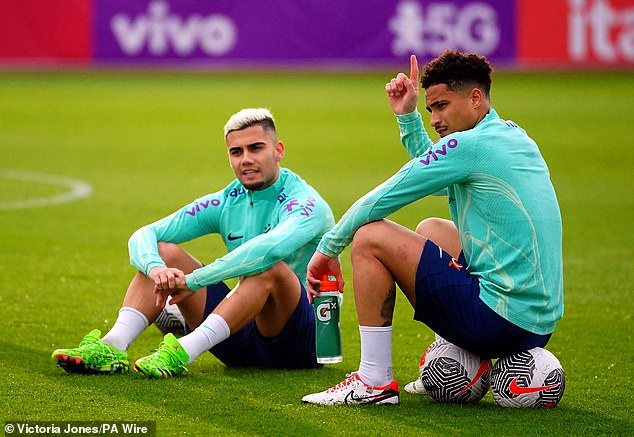 Injuries have disrupted Dorival's first-team selection, but Andreas Pereira (left) and Joao Gomes are among Premier League household names