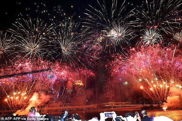 Brisbane celebrated with fireworks as the city won the right to host the 2021 Games (pictured) – but now the harsh realities of the task ahead are set