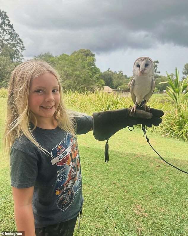 In another post, Pink also gave an insight into what she's been up to offstage, as she shared photos of herself sightseeing with her family (pictured: her son Jameson, seven)