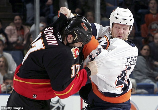 Simon (left) occasionally crossed the line and received extra discipline for his fights