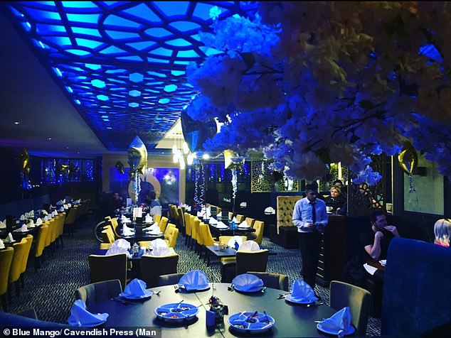 Interior of the Blue Mango restaurant.  Sung said he had known the owner for 13 years