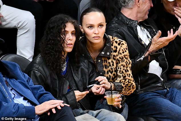 Lily-Rose Depp and her girlfriend 070 Shake attended the Lakers vs. Minnesota Timberwolves game earlier this month