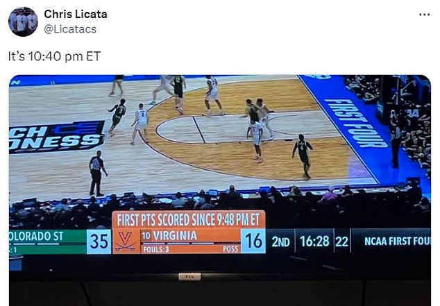 That drought spanned nearly 14 minutes of game time and about 52 minutes of real time