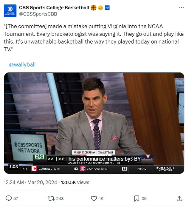 1710953749 194 March Madness Virginia basketball branded unwatchable after team shoots only