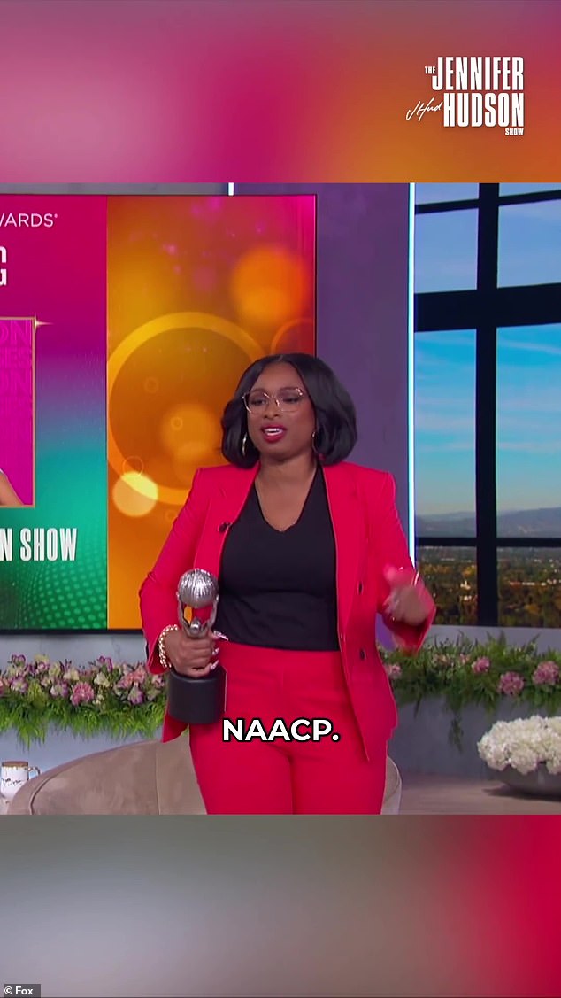 Jennifer has had a lot to celebrate lately: Her eponymous talk show, The Jennifer Hudson Show, recently won the NAACP Image Award for Outstanding Talk Series