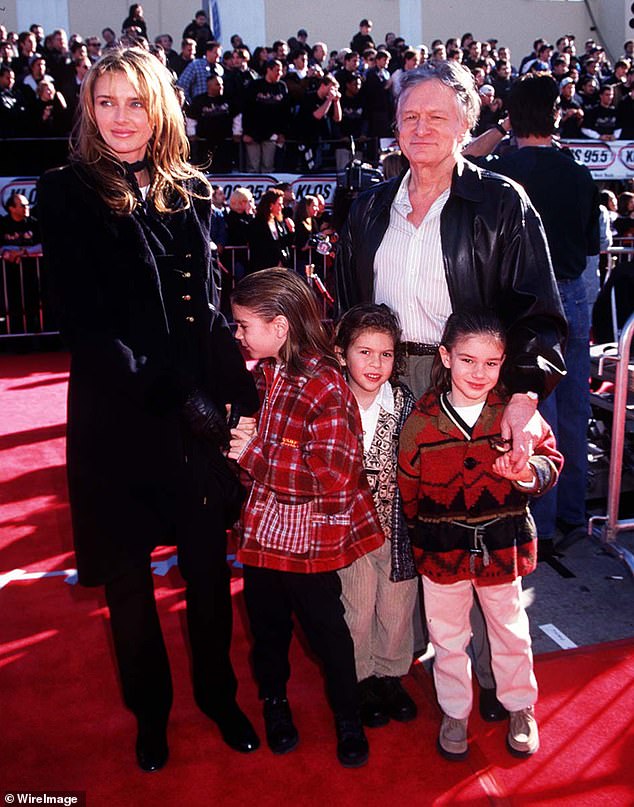 Hugh was married to Kimberly at the time and they had children;  seen at the 1997 LA premiere of Star Wars: Special Edition