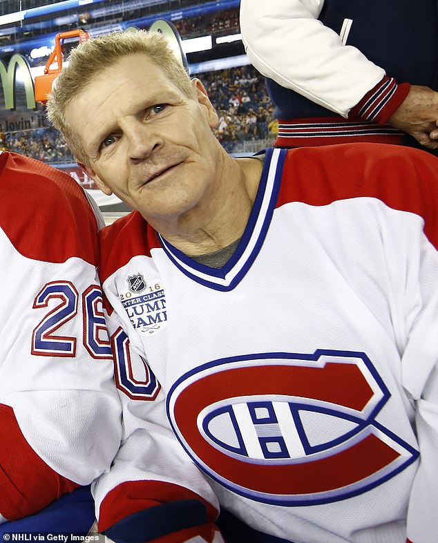 Retired Montreal Canadiens winger Chris 'Knuckles' Nilan is pictured at an exhibition in 2016