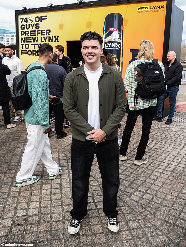 Finally, Harry Clark, the 23-year-old Love Island series winner, snapped The Traitors series two winner, who wore a khaki green shirt over a white T-shirt.