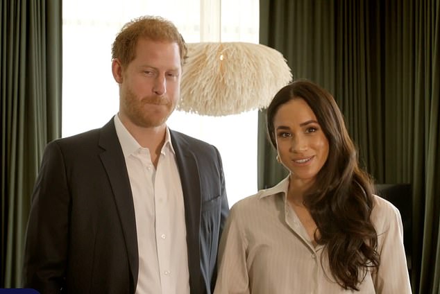 William has felt a form of grief over the infidelity of his brother Prince Harry, pictured with his wife Meghan