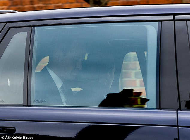 William and Kate imagined leaving Windsor Castle last Monday