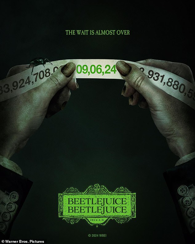 Beetlejuice Beetlejuice premieres in theaters on September 6