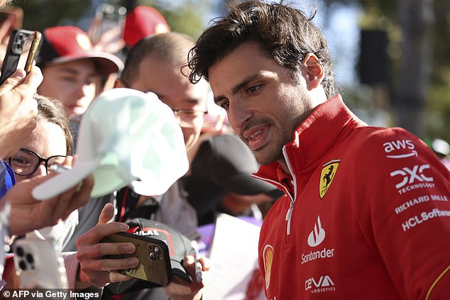 Sainz has returned after successful surgery on his appendix ruled him out of the Saudi GP