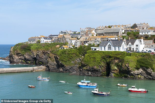 Klopp was spotted in Port Isaac (pictured), where ITV show Doc Martin was filmed