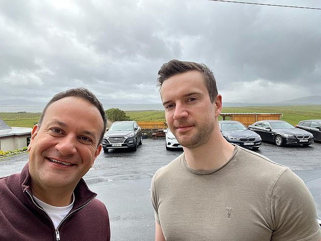 Leo Varadkar and husband Matthew Barrett