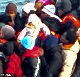 There appeared to be small children and babies among those on board