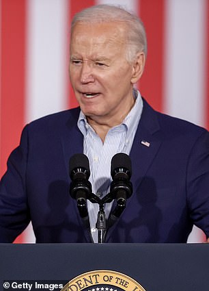 Biden's campaign said he had a total of $155 million in cash on hand as of the end of February