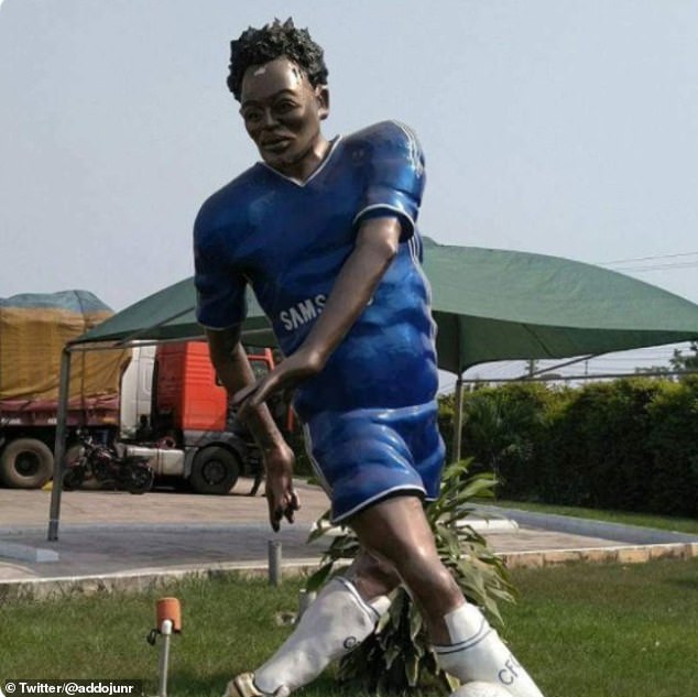 Ghanaian midfielder Michael Essien may not be too happy about this tribute in his home country