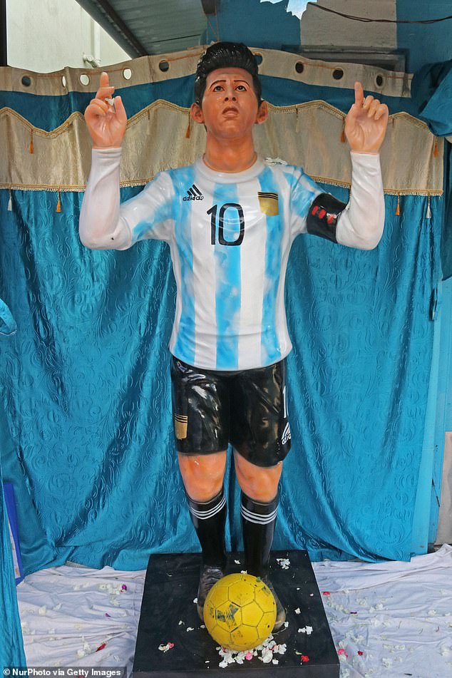 This statue of Lionel Messi in India looks nothing like Argentina's World Cup winner