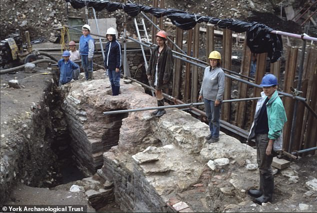 The excavation of the Roman site at the Queen's Hotel revealed remains of an ancient wall, suggesting that the area could have been of great importance to the ancient empire.