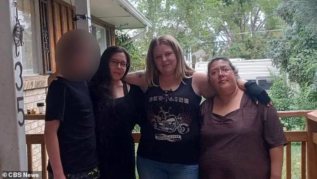 The 14-year-old (left) weighed just 40 pounds when he died along with his mother Rebecca Vance (second from left) and aunt Christine Vance (right).  Their stepsister Trevala Jara (second from right) said she begged them not to leave