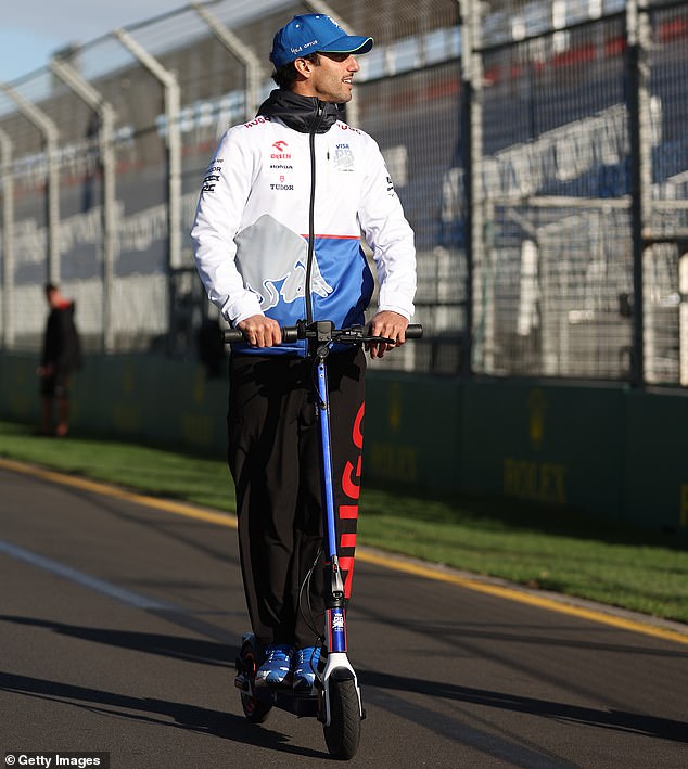 In true Australian style, Daniel Ricciardo has been spotted riding around the Albert Park circuit on a scooter