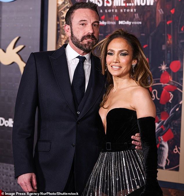 He sported a heavy beard as he attended the Los Angeles premiere of This Is Me...Now: A Love Story with his wife Jennifer Lopez in February