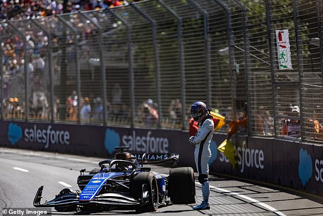 Albon caused irreparable damage to his Williams after a serious shunt in the first training session