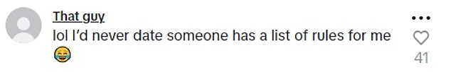 Users were divided on Taylor's advice, with some completely agreeing with her while others said she didn't need strict rules for her boyfriend