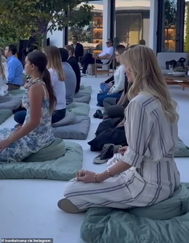 The former first daughter, 42, took to Instagram to talk about the mindfulness practice that helped her fill her heart with 'gratitude'