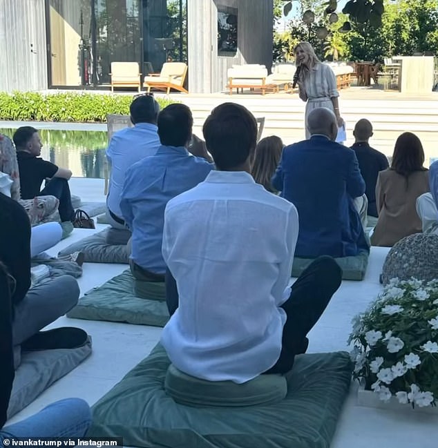 Jared was also present and he proudly watched his wife address the crowd