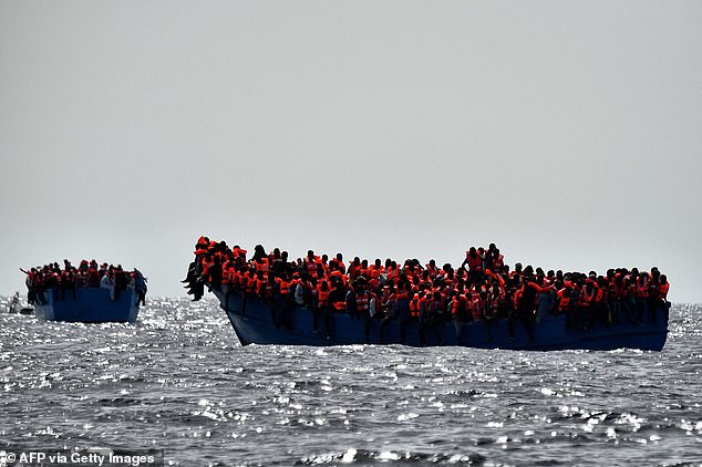 He walked across Africa and spent time in prison after twice boarding a rubber boat in an attempt to cross the Mediterranean to reach Europe (stock photo)