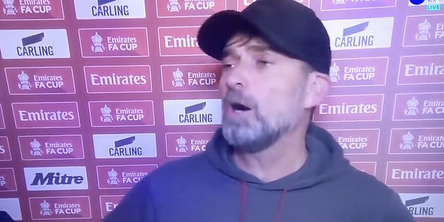 Jurgen Klopp was annoyed by a reporter's 'stupid question' after Liverpool lost to Man United