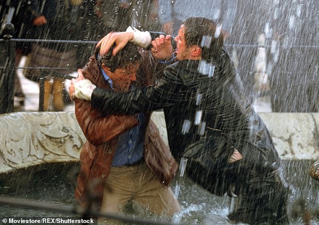 Firth and Grant's characters got into a fight in the street in the first film