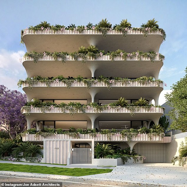 'Arcilla', a 'multi-residential concept' at Maxwell Street, New Farm by architect Joe Adsett and developer Craig Purdy was approved by Brisbane City Council in September 2021