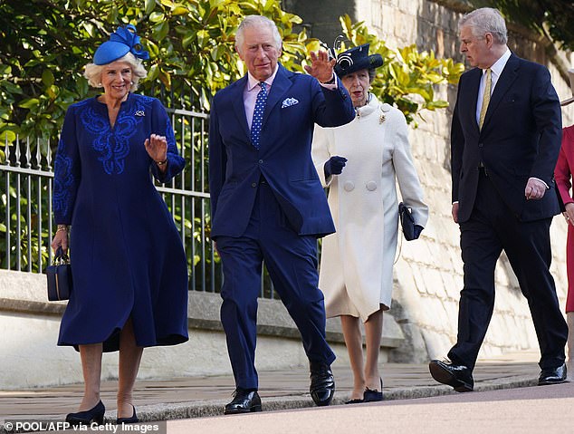 Last year's Easter Sunday service in Windsor saw the royal family show up on the castle grounds