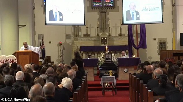 John Latorre, the Melbourne underworld figure gunned down in his driveway, is remembered by family at his funeral