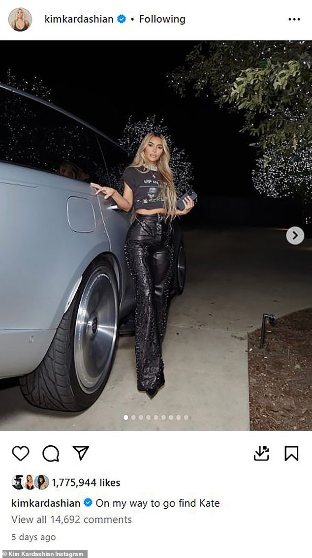 Kim Lard-ashian showed off her leather-clad BBL on Instagram last week with the caption: 