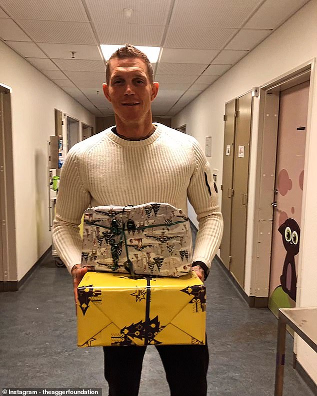 He still runs the Agger Foundation to help children in need and hands out gifts at Christmas