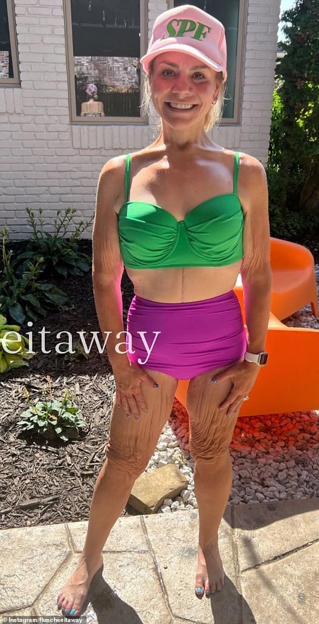 The Oklahoma-based content creator shared her transformation on Instagram after explaining how she has struggled with her weight since childhood