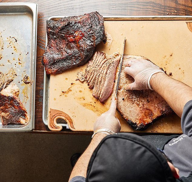 VIP ticket holders were offered free barbecue from a popular Kansas hot spot, Q39