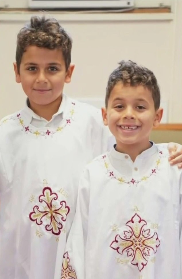 Mark (left) and Jacob Iskander, aged 11 and 8 respectively, died in the horrific crash on September 29, 2020