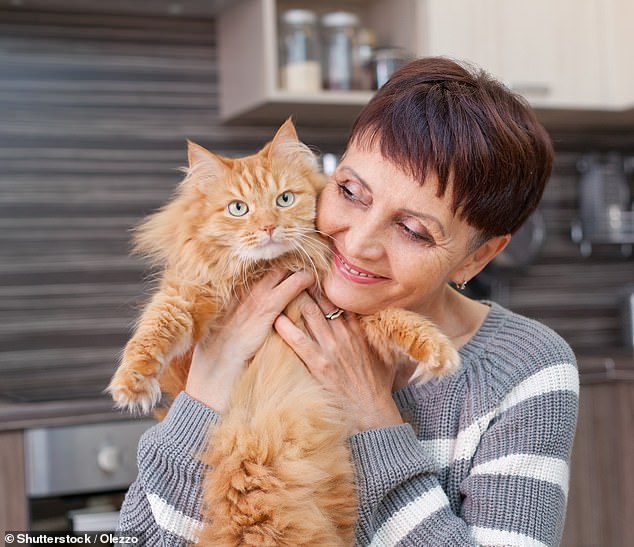 About half of owners over the age of 45 said they would be lonely without their pet, while a fifth said they would like pets to be available on prescription (stock image)