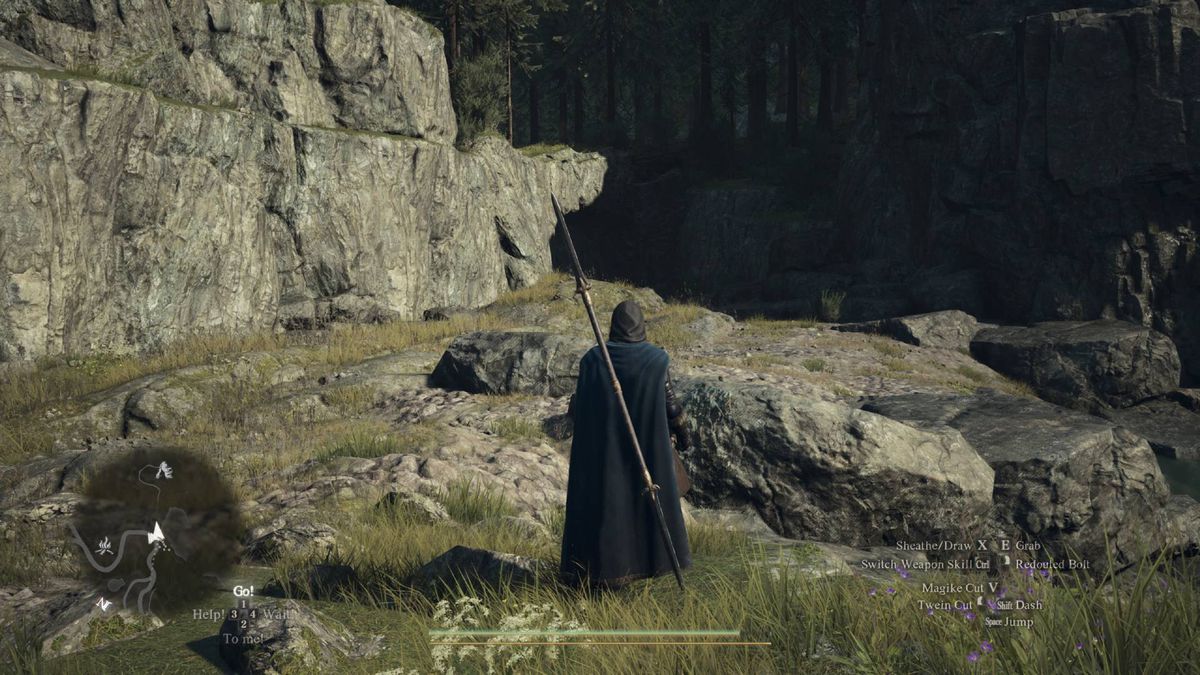 The Arisen stumbles upon a cave entrance in Dragon's Dogma 2