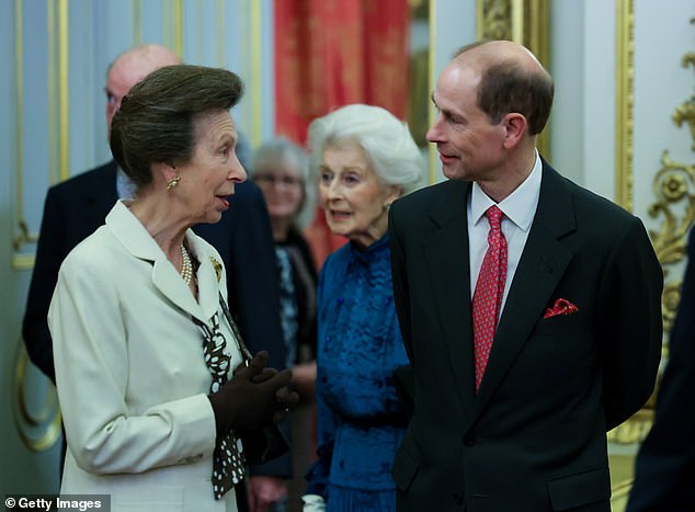The Queen will be assisted in filling gaps in the diary by the Princess Royal (left) and the Duke (right) and Duchess of Edinburgh