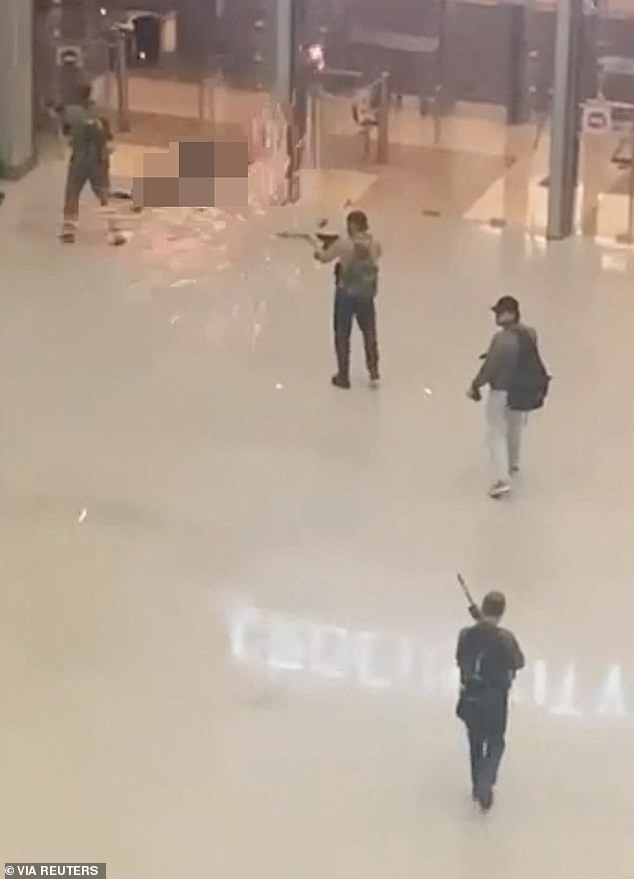 Image of the suspected gunmen who opened fire at the Crocus City Hall in Krasnogorsk, Moscow